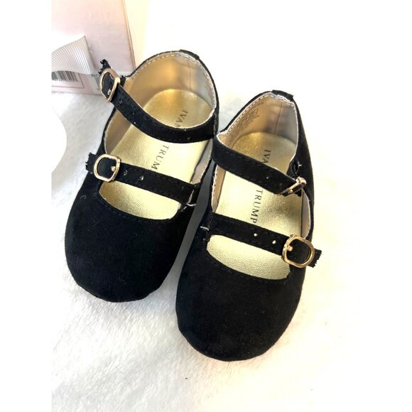 Ivanka Trump Baby Baroness  Black Size 3 Infant Baby Shoes in box - Picture 1 of 7